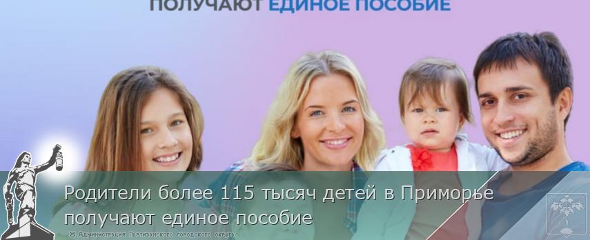 Родители более 115 тысяч детей в Приморье получают единое пособие | Администрация муниципального округа город Партизанск Приморского края Официальный сайт Родители более 115 тысяч детей в Приморье получают единое пособие | Администрация муниципального округа город Партизанск Приморского края Официальный сайт
