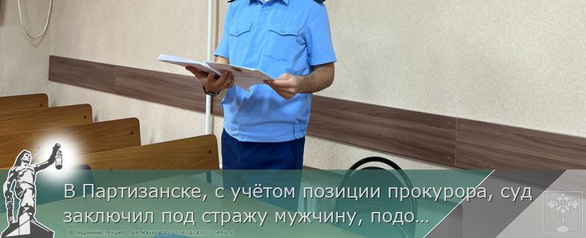 В Партизанске, с учётом позиции прокурора, суд заключил под стражу мужчину, подозреваемого в совершении смертельного ДТП | Администрация муниципального округа город Партизанск Приморского края Официальный сайт В Партизанске, с учётом позиции прокурора, суд заключил под стражу мужчину, подозреваемого в совершении смертельного ДТП | Администрация муниципального округа город Партизанск Приморского края Официальный сайт