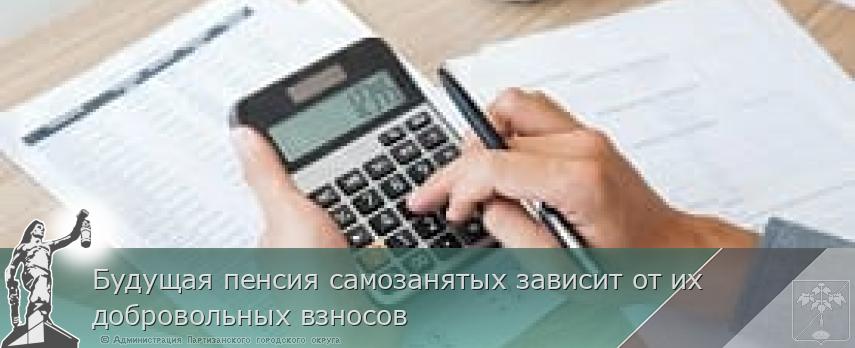 Будущая пенсия самозанятых зависит от их добровольных взносов | Администрация муниципального округа город Партизанск Приморского края Официальный сайт Будущая пенсия самозанятых зависит от их добровольных взносов | Администрация муниципального округа город Партизанск Приморского края Официальный сайт