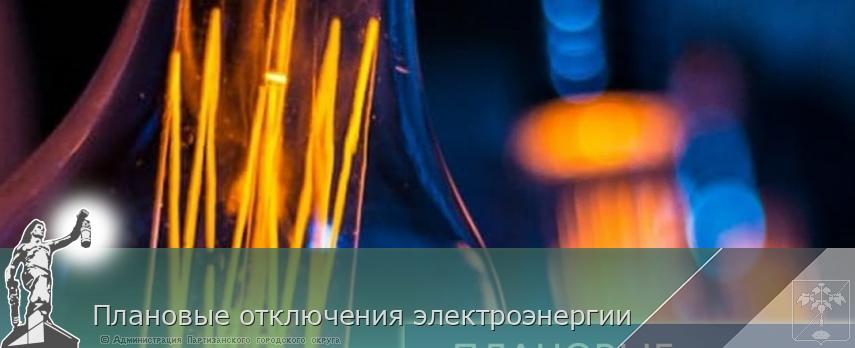 Плановые отключения электроэнергии | Администрация муниципального округа город Партизанск Приморского края Официальный сайт Плановые отключения электроэнергии | Администрация муниципального округа город Партизанск Приморского края Официальный сайт
